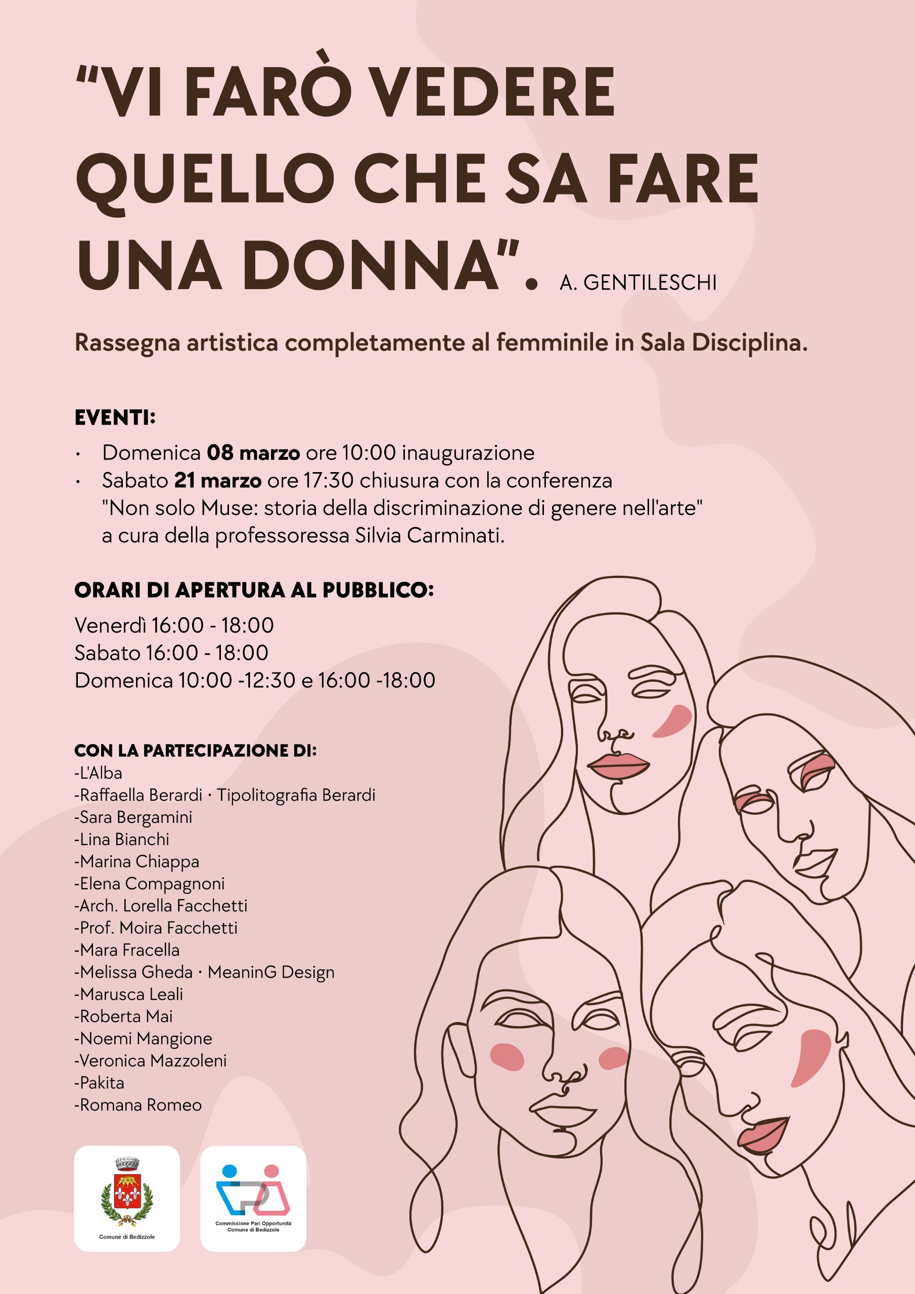 Rassegna artistica completamente al femminile \
