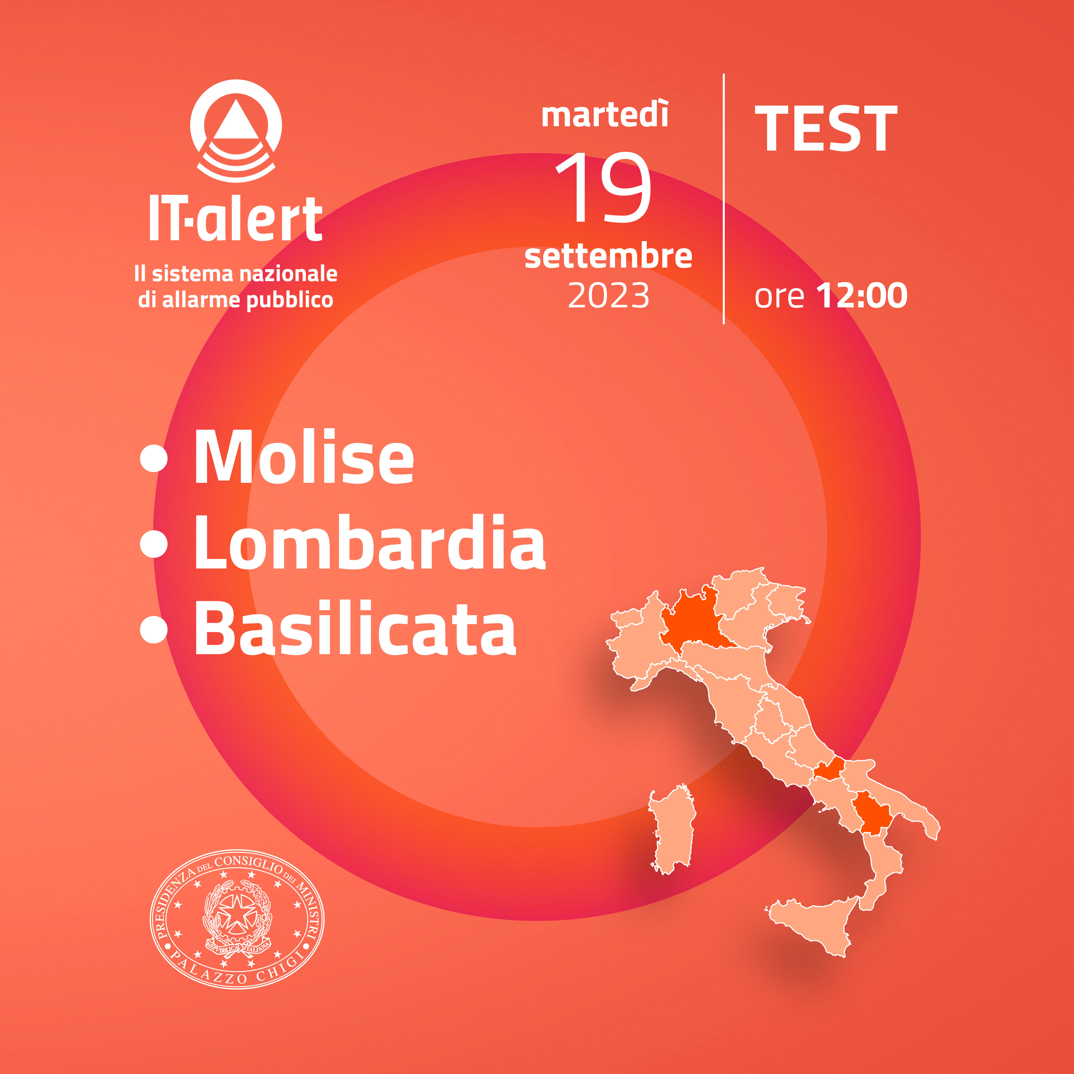 IT-ALERT: martedì 19 settembre è in programma in tutta la Lombardia il test del nuovo servizio di Protezione Civile